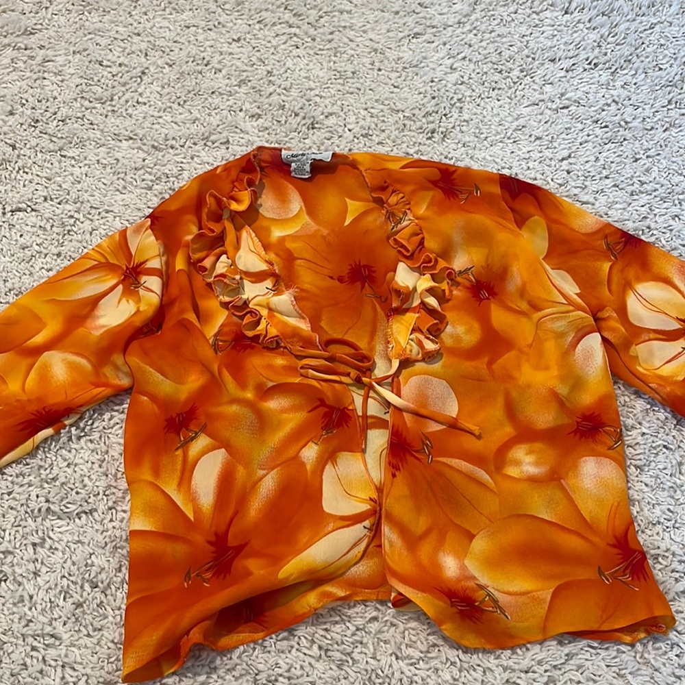 orange cover-up